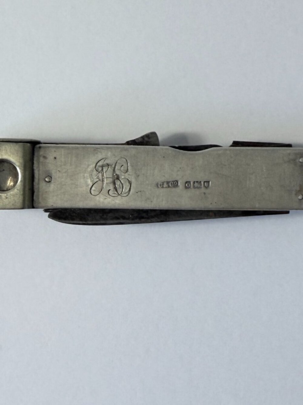 Sterling Silver Cased Cigar Tool
